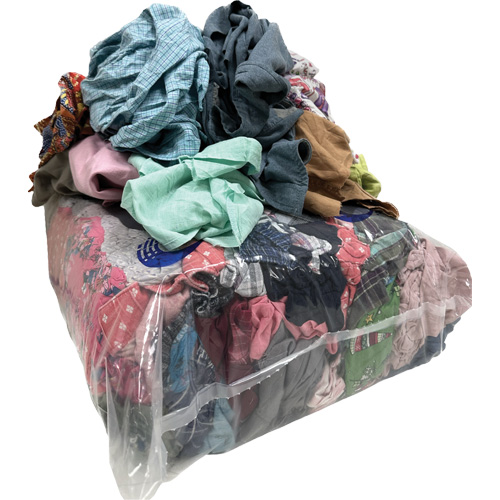 Special Wiper Rags, Mix Colours, 20 lbs. Dufferin Supply