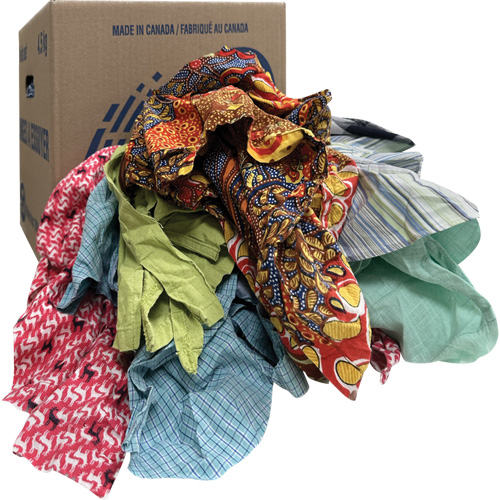 Wiper Rags, Mix Colours, 10 lbs. Dufferin Supply