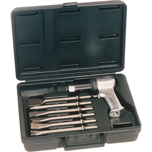 Ensemble de marteau pneumatique de s&eacute;rie lourde, 3 pi³/min, 1/4" NPT, 3000 coups/min, 3/4" x 2-9/32" (19,05 mm x 57,94 mm) Dufferin Supply