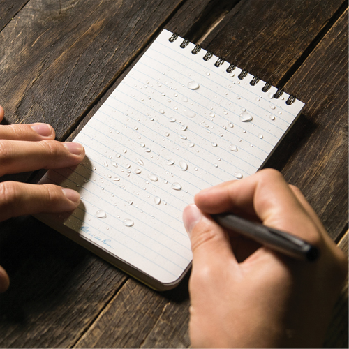 Carnet de notes de poche &agrave; spirale, Couverture souple, Jaune, 100 Pages, 4" , 6"  Dufferin Supply