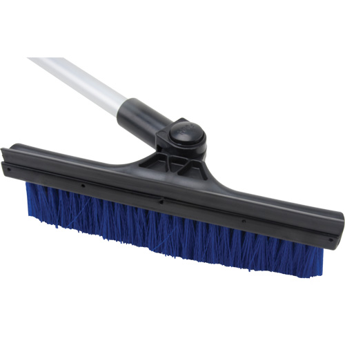 Snow Brush, Telescopic, Polypropylene Blade, 32-1/2" Long, Blue Dufferin Supply