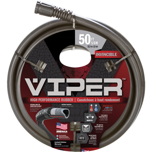 Tuyau haute performance Viper, Caoutchouc, 5/8" dia x 50' Dufferin Supply