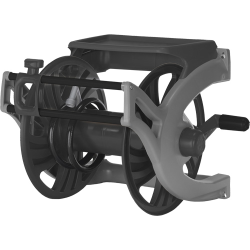 Deluxe Wall-Mount Hose Reel, 225', Aluminum/Poly-Plastic Dufferin Supply