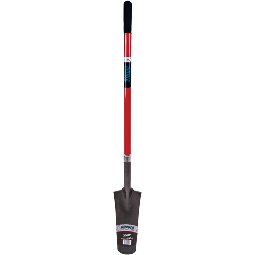 Heavy-Duty Drain Spade, Carbon Steel, 16" x 6" Blade, 45" L, Straight Handle Dufferin Supply