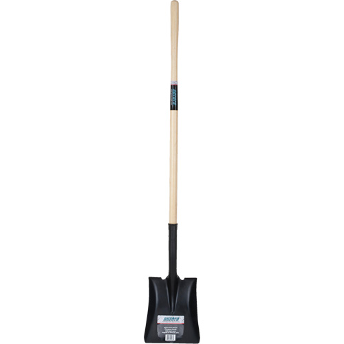 Square Point Shovel, Hardwood, Tempered Steel Blade, Straight Handle, 48" Long Dufferin Supply