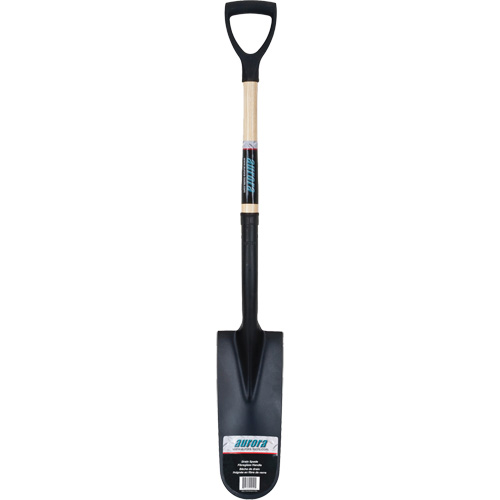Drain Spade Shovel, Tempered Steel, 14" x 6" Blade, 30" L, D-Grip Handle Dufferin Supply