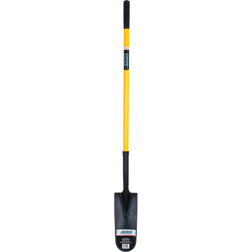 Drain Spade Shovel, Tempered Steel, 14" x 6" Blade, 46" L, Straight Handle Dufferin Supply