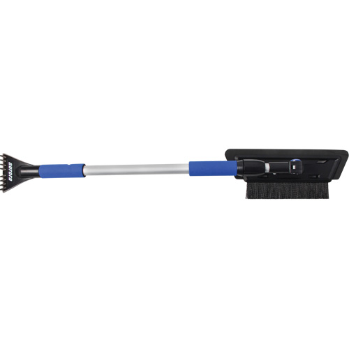 Brosse &agrave; neige, T&eacute;lescopique, lame Mousse de CAV/E, 48" Longueur, Noir/Bleu Dufferin Supply