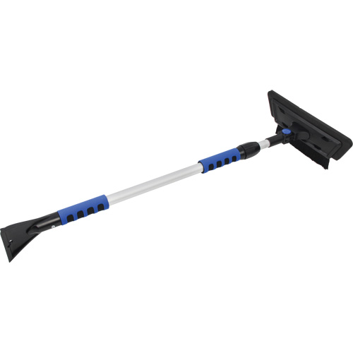 Brosse &agrave; neige, T&eacute;lescopique, lame Mousse de CAV/E, 48" Longueur, Noir/Bleu Dufferin Supply