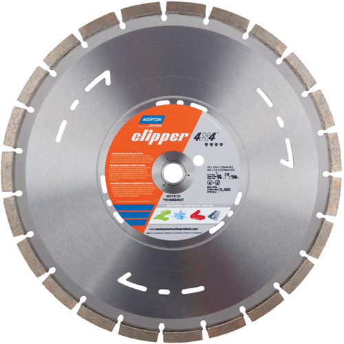 Clipper 4X4 Multi-Purpose Dry Segmented High-Speed Blade Dufferin Supply