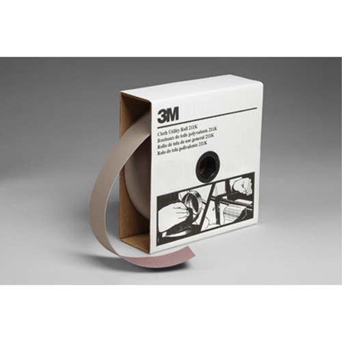 Rouleau de toile abrasive utilitaire 211K, Oxyde d'aluminium, 2" la x 150' lo, Grain 120 Dufferin Supply
