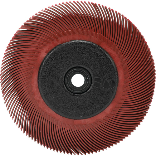 BROSSE RADIALE BRISTLE T-C,6",A/ADAPTATEUR 220, C&eacute;ramique, Grain 220, 6" dia. Dufferin Supply