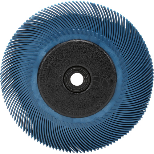 Brosse radiale en soies Scotch-Brite, C&eacute;ramique, Grain 400, 6" dia. Dufferin Supply