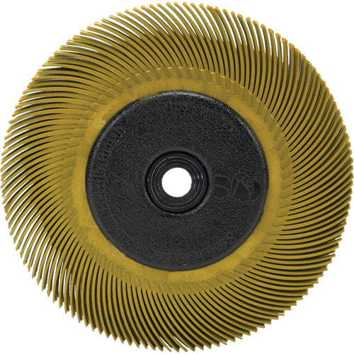 Brosse radiale en soies Scotch-Brite, C&eacute;ramique, Grain 80, 6" dia. Dufferin Supply