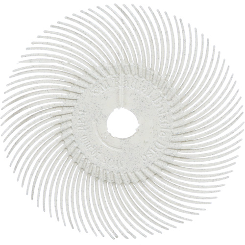 Meule en soie radiale Scotch-Brite, Oxyde d'aluminium, Grain 120, 3" dia. Dufferin Supply