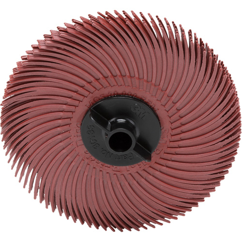 Meule en soie radiale Scotch-Brite, Oxyde d'aluminium, Grain 220, 3" dia. Dufferin Supply