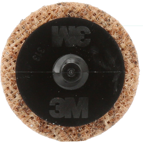 Disque de conditionnement de surface Roloc Scotch-Brite, 1-1/2" dia., Grain Cors&eacute;, Oxyde d'aluminium Dufferin Supply