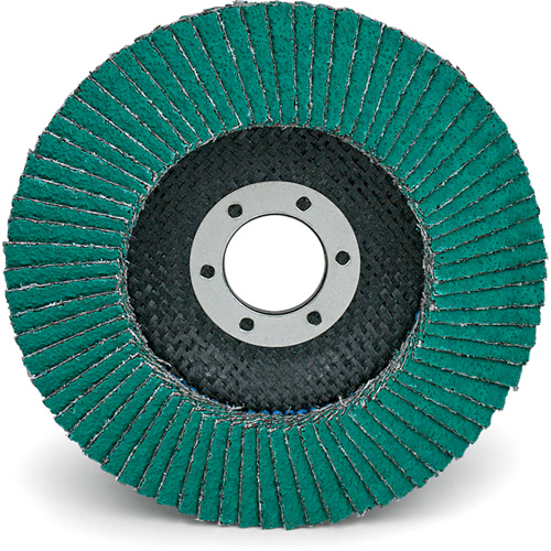 Disques &agrave; lamelles 577F, 4-1/2" x 7/8", Type 29, Grain 40, Zirconium Dufferin Supply