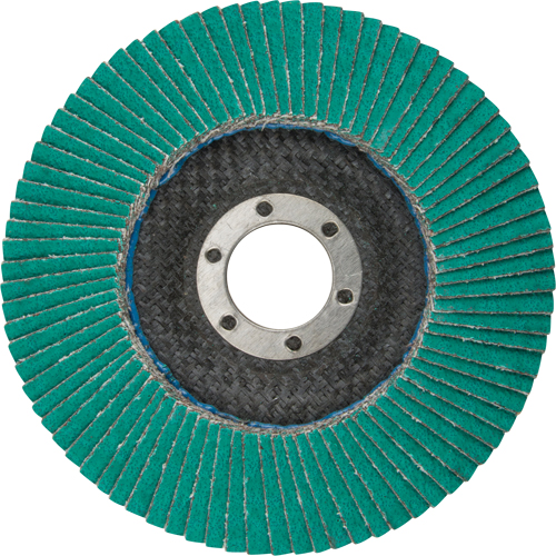 Disques &agrave; lamelles 577F, 4-1/2" x 7/8", Type 29, Grain 60, Zirconium Dufferin Supply