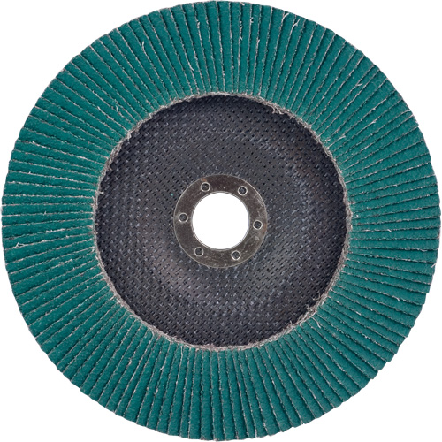 Flap Disc 577F, 7" x 5/8"-11, Type 27, 36 Grit, Zirconia Alumina Dufferin Supply