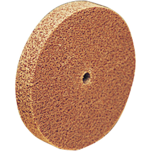 Meule d'abrasion et de polissage unitaris&eacute;e Scotch-Brite, 6" x 1/8", Arbre de 1/2", Grain de Cors&eacute;, Oxyde d'aluminium Dufferin Supply