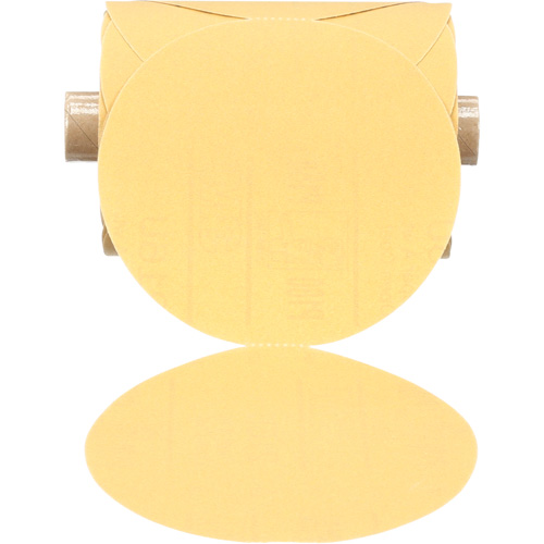 Disque abrasif dor&eacute; en rouleau de papier Stikit, 5" dia., Grain P180, Oxyde d'aluminium Dufferin Supply