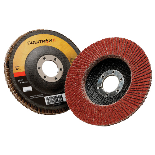 Cubitron II Flap Disc 967A, 5" x 7/8", Type 29, 40+ Grit, Ceramic Dufferin Supply