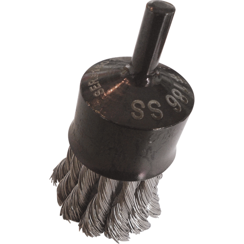 Brosses mont&eacute;es &agrave; fils nou&eacute;s, 1" dia., dia. Des fils 0,020", Tige 1/4" Dufferin Supply