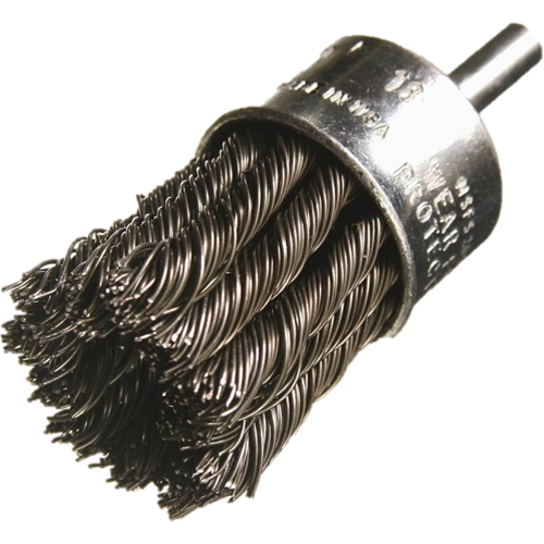Brosses mont&eacute;es &agrave; fils nou&eacute;s, 3/4" dia., dia. Des fils 0,014", Tige 1/4" Dufferin Supply