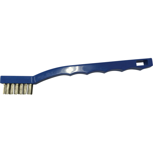 Small Cleaning Scratch Brushes, Brass, 3 x 7 Wire Rows, 7-3/4" Long Dufferin Supply