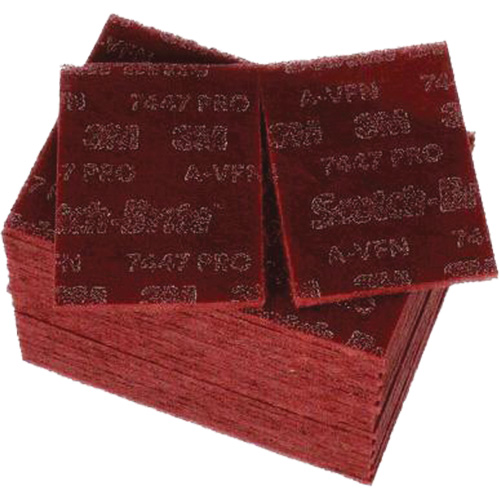 Scotch-Brite 7447 Hand Pads, Aluminum Oxide, 9" x 6", Very Fine Grit Dufferin Supply
