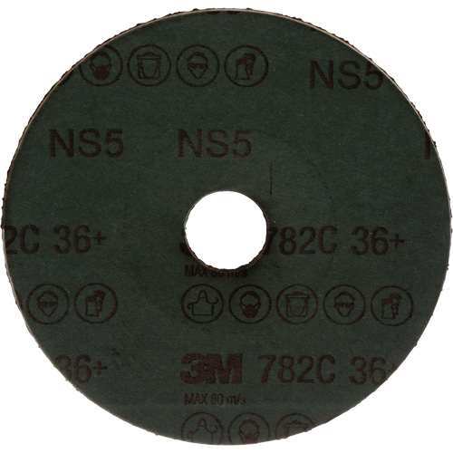 782C Fibre Disc, Ceramic Grain, 36+, 5" Dia x 7/8" Arbor Dufferin Supply