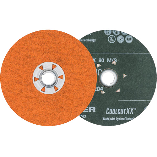 Coolcut XX Sanding Disc, 4-1/2" Dia., 80 Grit, Ceramic Dufferin Supply