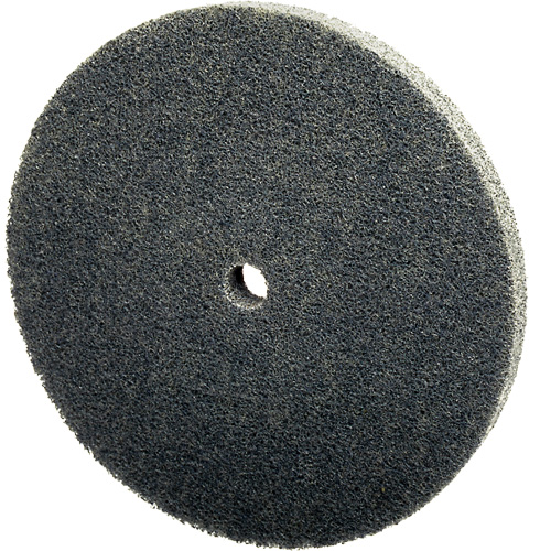 Meule unitaris&eacute;e EXL Scotch-Brite, 3" x 1/4", Arbre de 1/4", Grain de Fin, Carbure de silicium Dufferin Supply