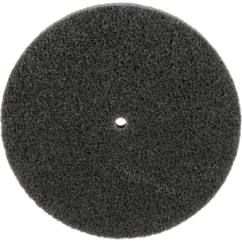 Meule unitaris&eacute;e EXL Scotch-Brite, 5" x 1/2", Arbre de 1/4", Grain de Fin, Carbure de silicium Dufferin Supply