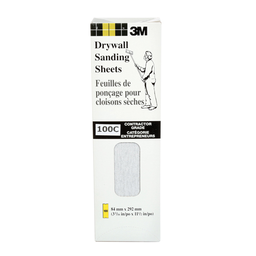 Feuille de placopl&acirc;tre frais&eacute;e Tri-M-Rite Fre-Cut, 11-1/4" x 3-5/16", Grain 100, Carbure de silicium Dufferin Supply