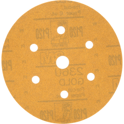 Hookit Dust-Free Sanding Disc, 6" Dia., P120 Grit, Aluminum Oxide, C-Weight Dufferin Supply