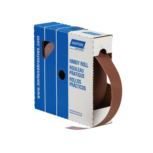 Rouleau de feuille &agrave; poncer pratique, Oxyde d'aluminium, 3" la x 150' lo, Grain P80 Dufferin Supply