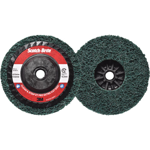 Scotch-Brite Clean & Strip XT Pro Extra Cut Disc, 5" Dia., Extra Coarse Grit, Aluminum Oxide Dufferin Supply