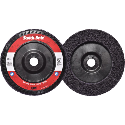 Disque  Clean and Strip  XT Pro Scotch-Brite, 7" dia., Grain Extra grossier, Carbure de silicium Dufferin Supply