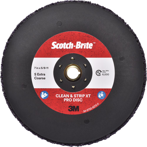 Scotch-Brite Clean & Strip XT Pro Disc, 7" Dia., Extra Coarse Grit, Silicon Carbide Dufferin Supply