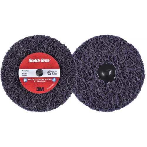 Scotch-Brite Roloc+ Clean & Strip XT Pro Disc, 4" Dia., Extra Coarse Grit, Silicon Carbide Dufferin Supply