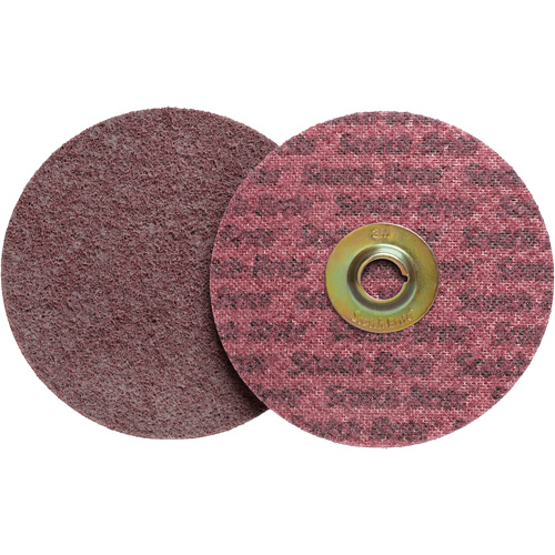 Disque de conditionnement de surface Scotch-Brite Roloc, 2" dia., Grain Moyen, Oxyde d'aluminium Dufferin Supply
