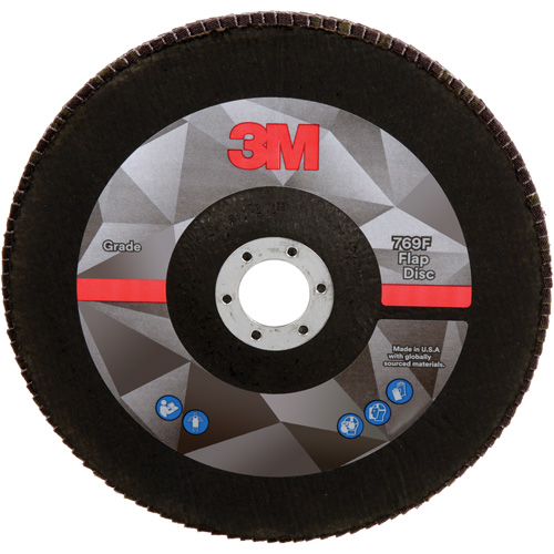 Disque &agrave; lamelles &agrave; changement rapide 769F, 7" x 7/8", Type 27, Grain 60+, Oxyde d'aluminium/C&eacute;ramique Dufferin Supply