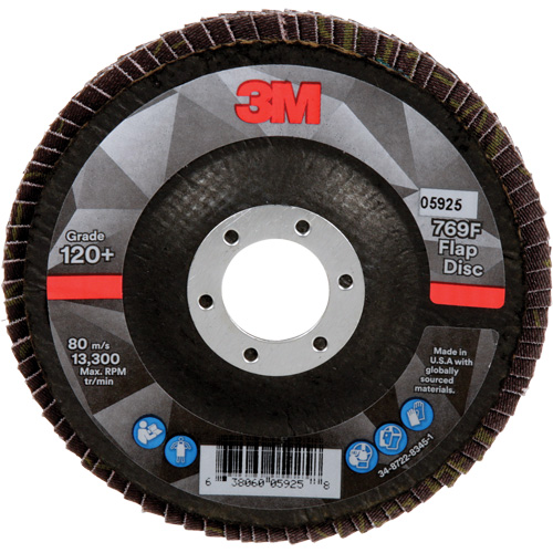 769F Quick Change Flap Disc, 4-1/2" x 7/8", Type 29, 120+ Grit, Ceramic Dufferin Supply