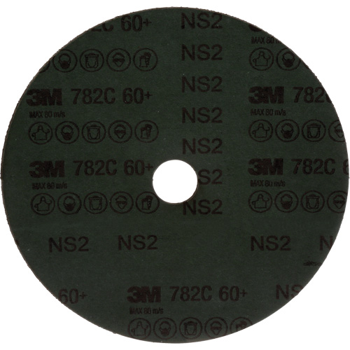 Disque en fibre 782C, C&eacute;ramique, 60+, 7" Dia x 7/8" Arbre Dufferin Supply