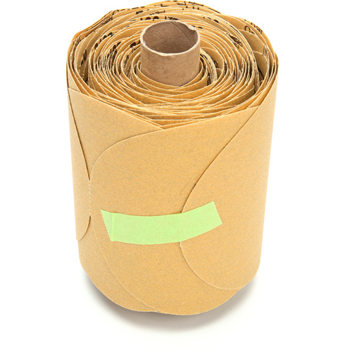 Rouleau de disques dor&eacute;s 216U Stikit, Oxyde d'aluminium, 5" la x 52' lo, Grain P120 Dufferin Supply