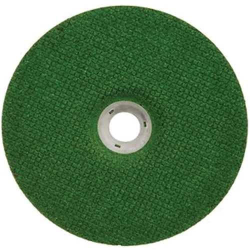 Meule &agrave; moyeu d&eacute;port&eacute; Green Corps, 7" x 1/8", Arbre 7/8", C&eacute;ramique, Type 27 Dufferin Supply