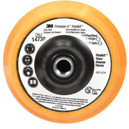 Finesse-it Hookit Disc Pad, 5" Dia. Dufferin Supply