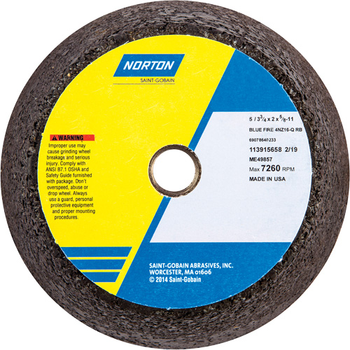 Roue d'&eacute;barbage non renforc&eacute;e portative BlueFire Dufferin Supply